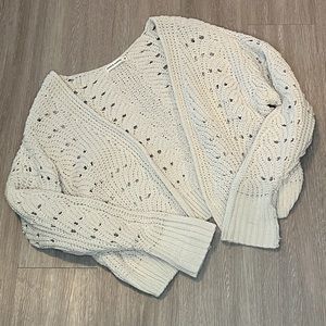 Cropped Crochet Cardigan